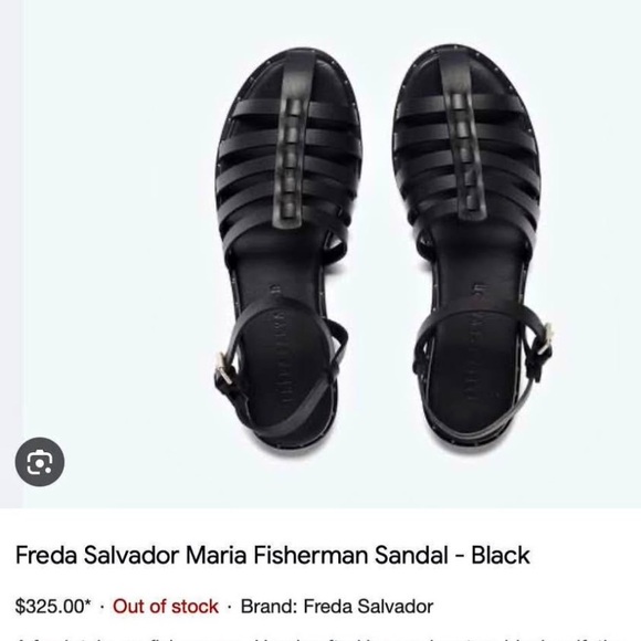 Black Strappy Sandals - Picture 2 of 10